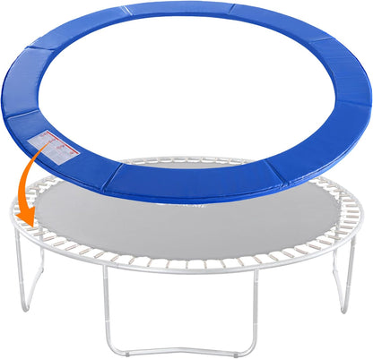 Trampoline Pad Replacement 16 15 14 13 12 10 8 Foot, Waterproof Safety Spring Cover round Frame Pad, No Hole for Pole